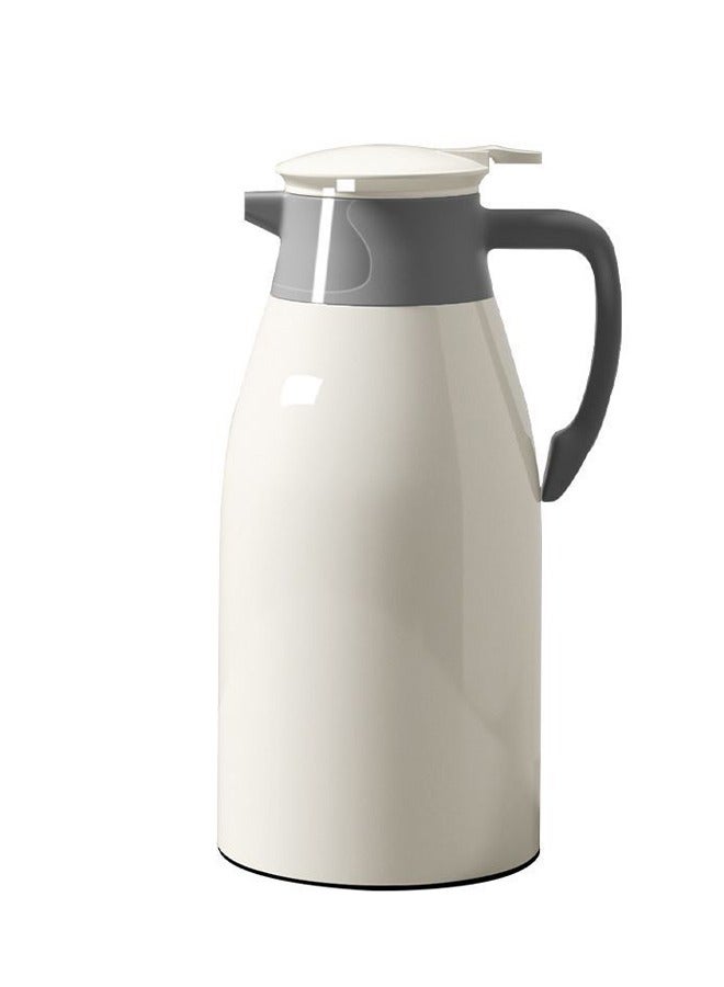 كارافة القهوة الحرارية ، 1L مزدوجة الجدران الفراغ ثيرموس أواني القهوة ، بطانة المقاوم للصدأ ، قشرة بلاستيكية ، العزل الحراري 24 ساعة ، للقهوة الساخنة أو الباردة والشاي والماء - Image 1