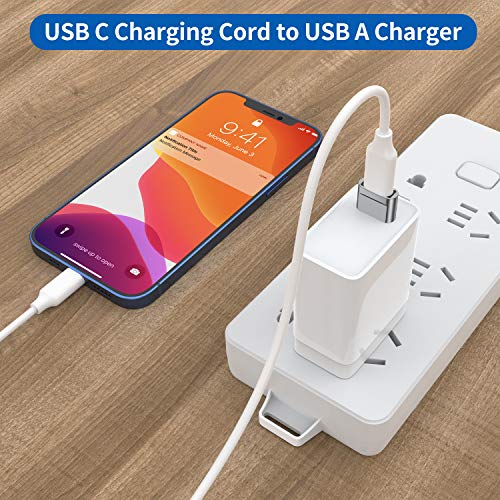 QianLink USB C Female to USB Male Adapter (4-Pack), Type C to USB A Charger Converter for iPhone 17 16 15 14 13 12 11 Pro Max, Samsung Galaxy S25 S24 S23 S22 Ultra, Apple iWatch Watch Series 7 8, AirPods,iPad - Image 3
