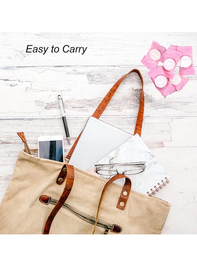 100 قطعة من المناشف المضغوطة، مناشف مبللة صغيرة محمولة وقابلة للتخلص، قماش غير منسوج ناعم من القطن النقي لتنظيف الوجه للسفر، المنزل، الجمال، والرياضات الخارجية - Image 3