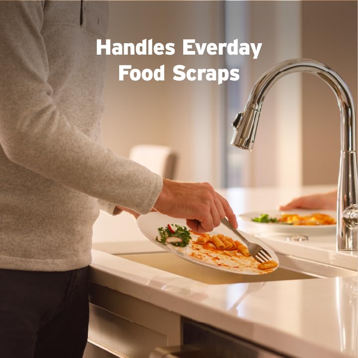 InSinkErator Badger 5 Garbage Disposal with Power Cord, Standard Series 1/2 HP Continuous Feed Food Waste Disposer, Badger 5 W/C, No Size, Black/Gray - Image 4