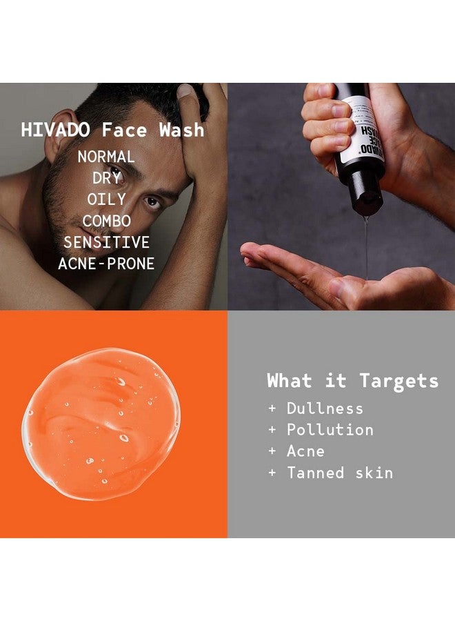 Hivado Men’s Face Wash & AM/PM Cream Combo Pack - Deep Cleansing Face Wash & Hydrating Day/Night Cream for Men - Anti-Aging, Moisturizing Skincare Set for All Skin Types - Image 5