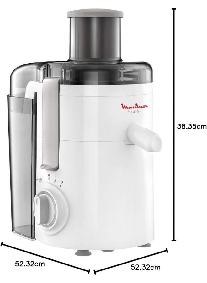 MOULINEX Fruitelia Plus Juice Extractor, 350 Watts, White, Plasticl, Ju370127, min 2 yrs warranty 950 ml 350 W JU370127 White - Image 2