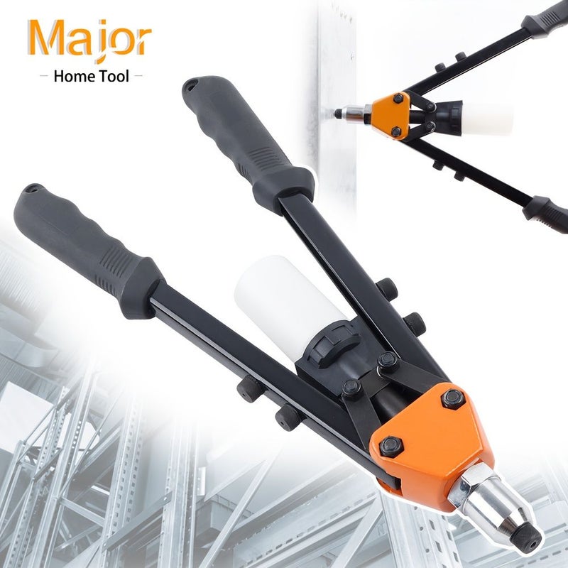 Professional Hand Riveter Tool Kit with 5 Rivet Heads - Image 1