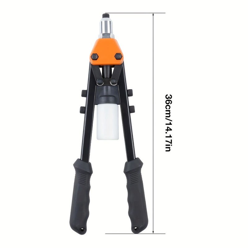 Professional Hand Riveter Tool Kit with 5 Rivet Heads - Image 3