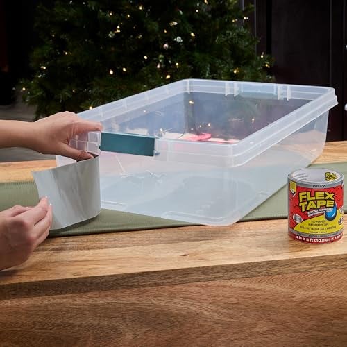 Flex Tape, Original Thick Flexible Rubberized Waterproof Tape - Seal and Patch Leaks, Works Underwater, Indoor Outdoor - Home RV Roof Plumbing and Pool Repairs, Gray, 4 in x 5 ft, Pack of 1 - Image 5