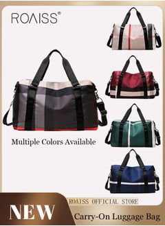 roaiss Functional Sports Fitness Handbag with Dry and Wet Separation Large Capacity Design Business Trip and Boarding Short Distance Travel Bag  - Image 2
