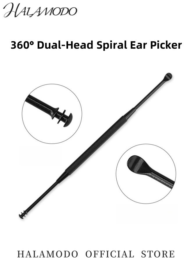 HALAMODO Stainless Steel Ear Cleaning Tool Set with 360 Degree Dual Head Function for Earwax Removal and Ear Care Equipped with Anti-Slip Handle and High-Quality Metal Storage Box  - Image 4