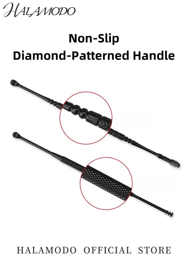 HALAMODO Stainless Steel Ear Cleaning Tool Set with 360 Degree Dual Head Function for Earwax Removal and Ear Care Equipped with Anti-Slip Handle and High-Quality Metal Storage Box  - Image 5