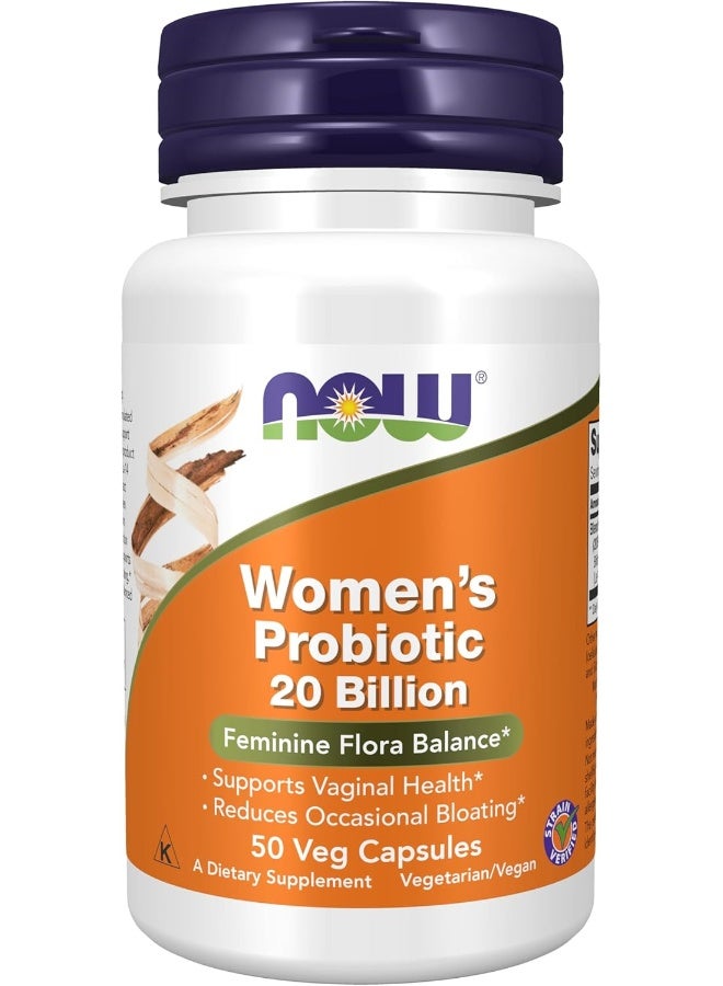now بروبيوتيك النساء من ناو فودز 20 مليار 50 كبسولة نباتية - Image 1