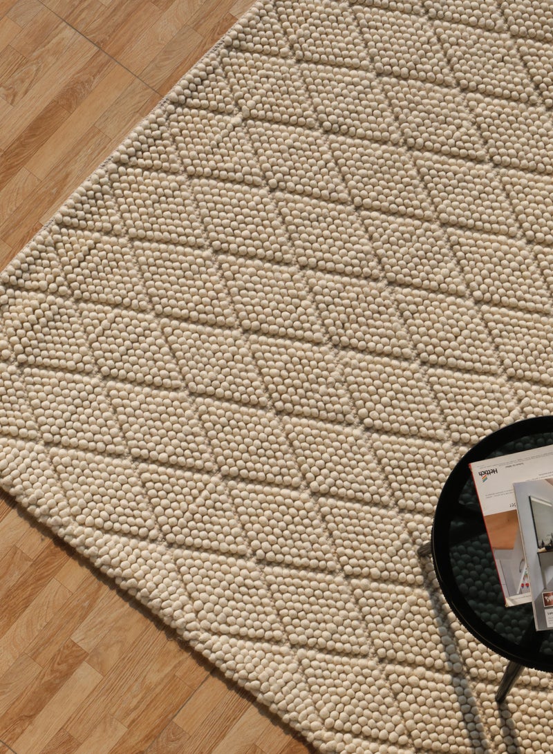 Ramsha Area rug woven flat weave boho handwoven bedroom carpet made with NZ wool and cotton SRN-039 rectangle shape for indoor living room Kitchen mat - Image 5