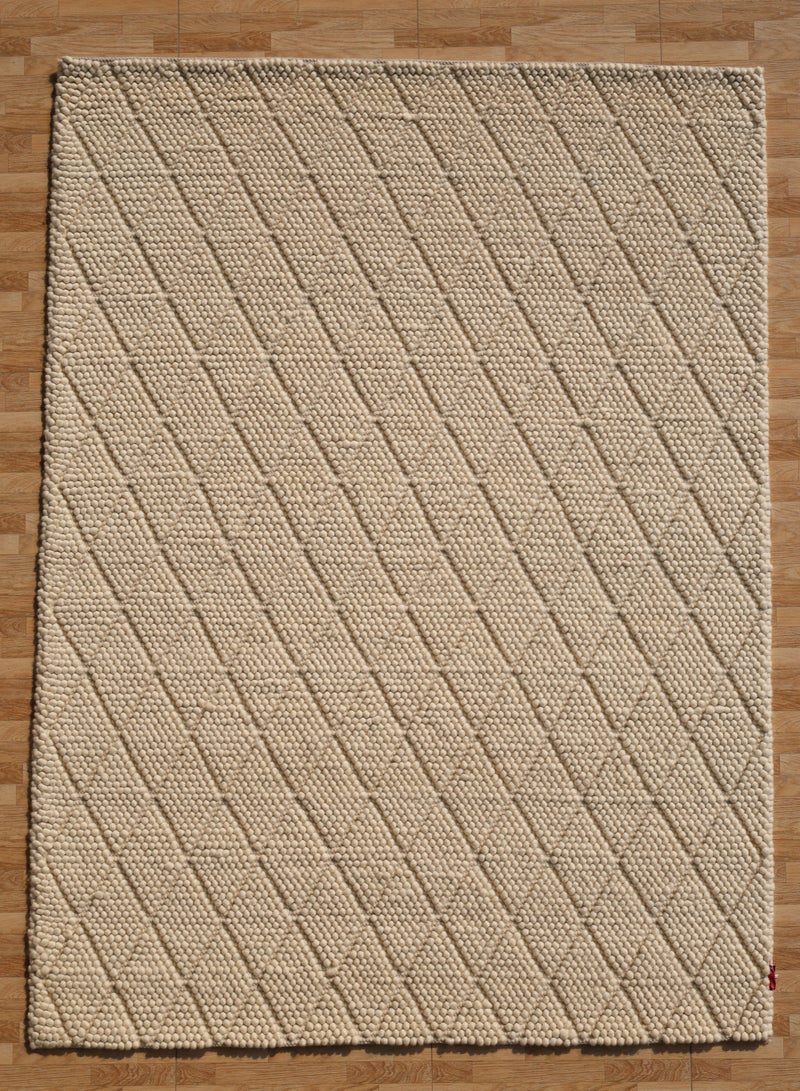 Ramsha Area rug woven flat weave boho handwoven bedroom carpet made with NZ wool and cotton SRN-039 rectangle shape for indoor living room Kitchen mat - Image 2