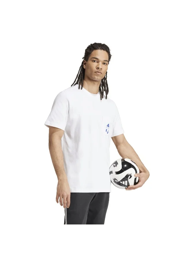 Adidas Messi Icon G T White Football T-Shirts XS