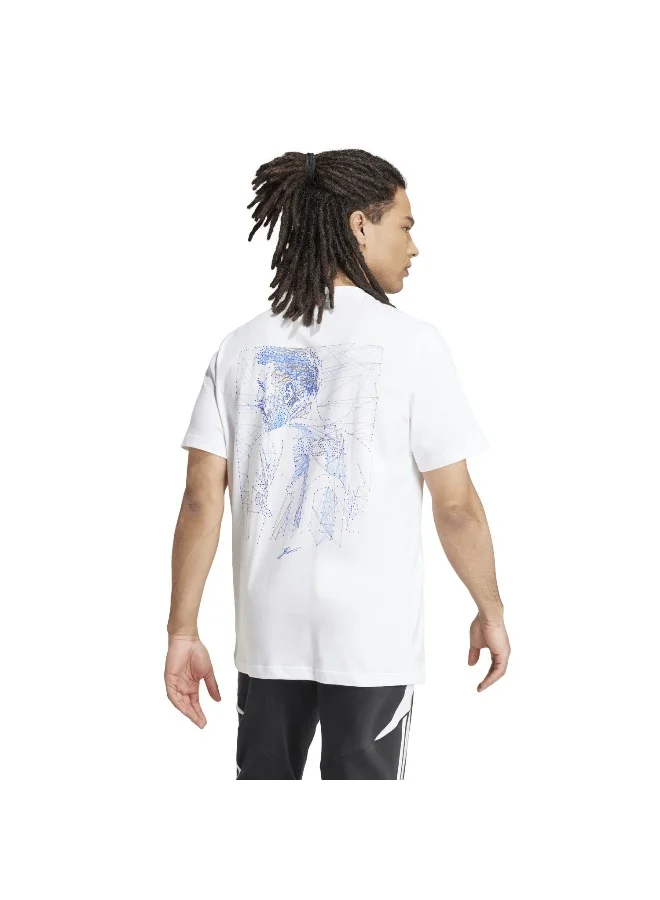 Adidas Messi Icon G T White Football T-Shirts XS