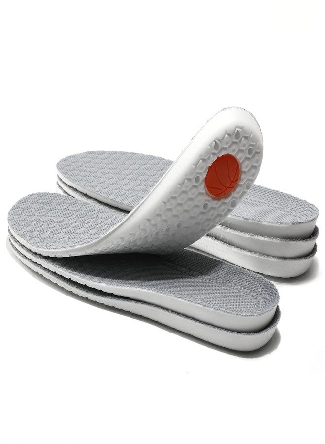 XINIFOOT 3 أزواج من النعال الداخلية البديلة للأحذية من XINIFOOT، مريحة للغاية، مزودة بوسائد مرنة ماصة للصدمات، ونعال داخلية للأحذية تسمح بتهوية القدمين، لون رمادي - Image 1