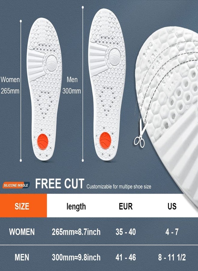 XINIFOOT 3 أزواج من النعال الداخلية البديلة للأحذية من XINIFOOT، مريحة للغاية، مزودة بوسائد مرنة ماصة للصدمات، ونعال داخلية للأحذية تسمح بتهوية القدمين، لون رمادي - Image 3