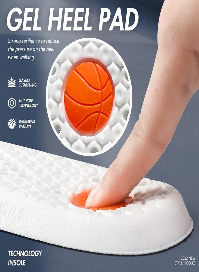 XINIFOOT 3 أزواج من النعال الداخلية البديلة للأحذية من XINIFOOT، مريحة للغاية، مزودة بوسائد مرنة ماصة للصدمات، ونعال داخلية للأحذية تسمح بتهوية القدمين، لون رمادي - Image 4