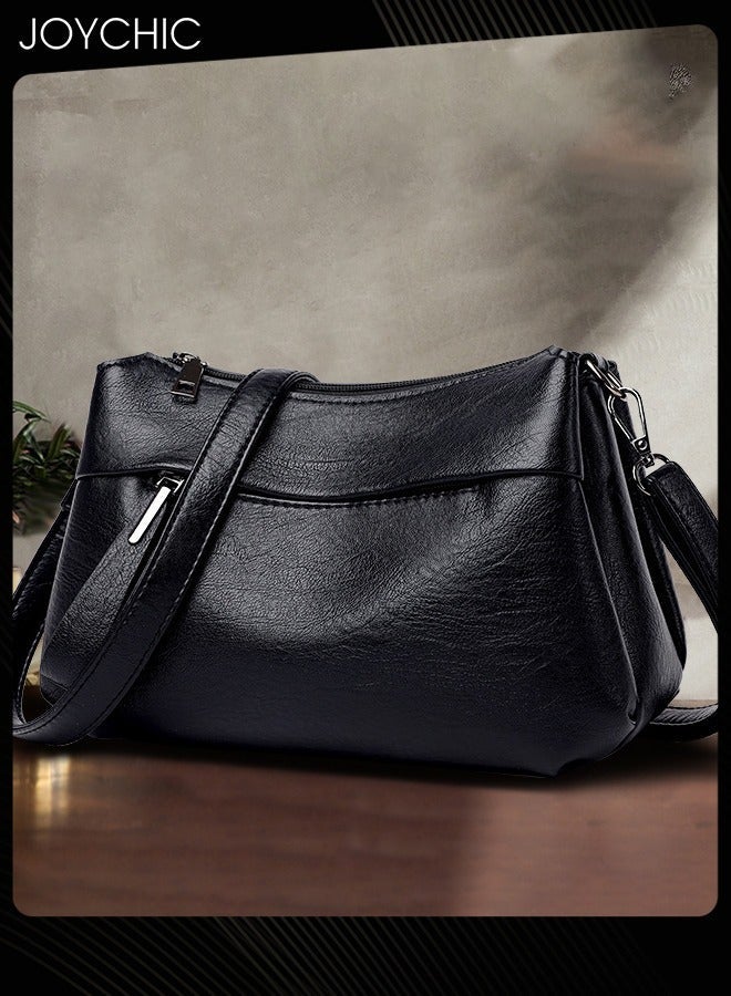 Joychic Women Crossbody Bag Waterproof Wearresistant Shoulder Bag Large Capacity Faux Leather Crossbody Pack with Adjustable Strap - Image 1