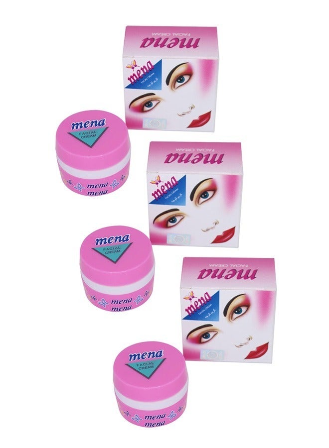 Mena 3 Pieces Of Mena facial cream 3 gm 3  X 3 gram