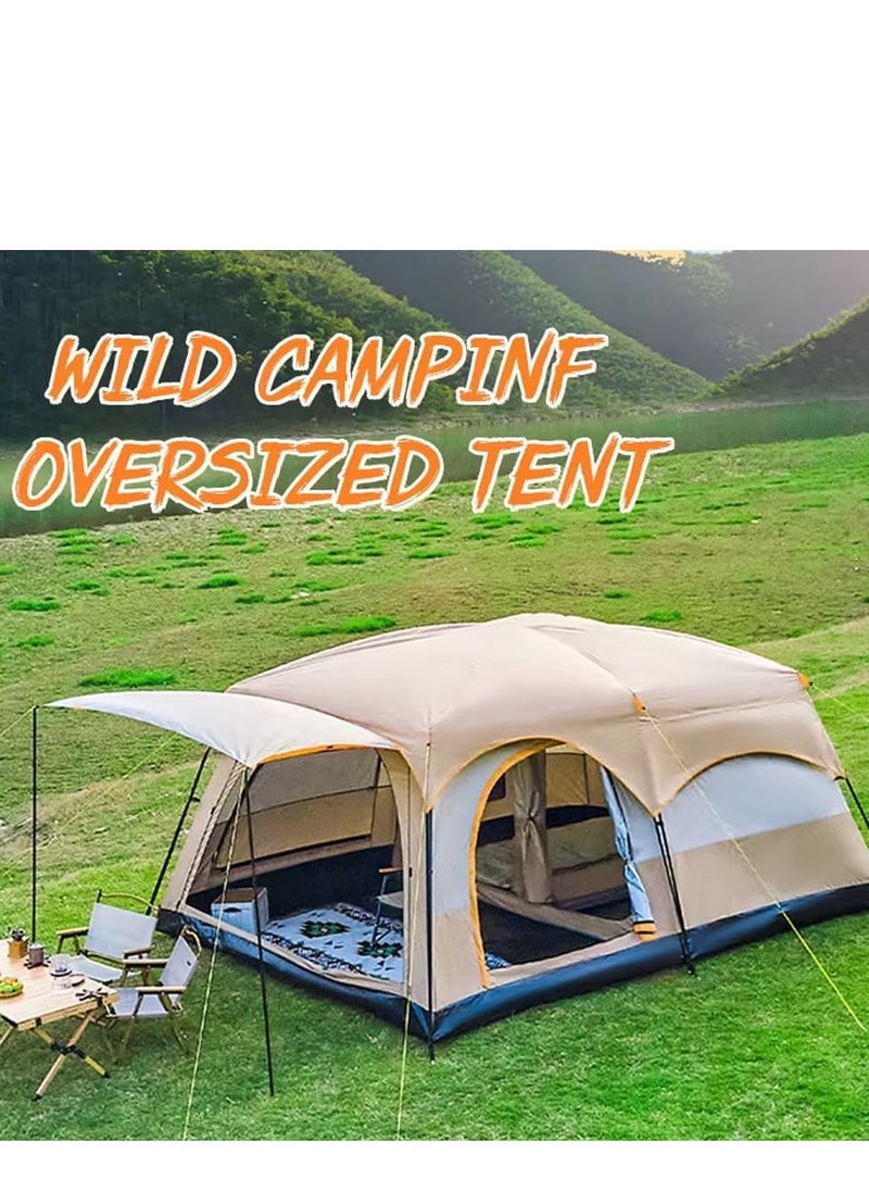 Arabest Camping Tent 8-10 Person,Portable Outdoor Family Tent Instant Set up Tent Uv-Proof Waterproof Windproof Automatic Pop-Up Tent Suitable for Travel  - Image 2