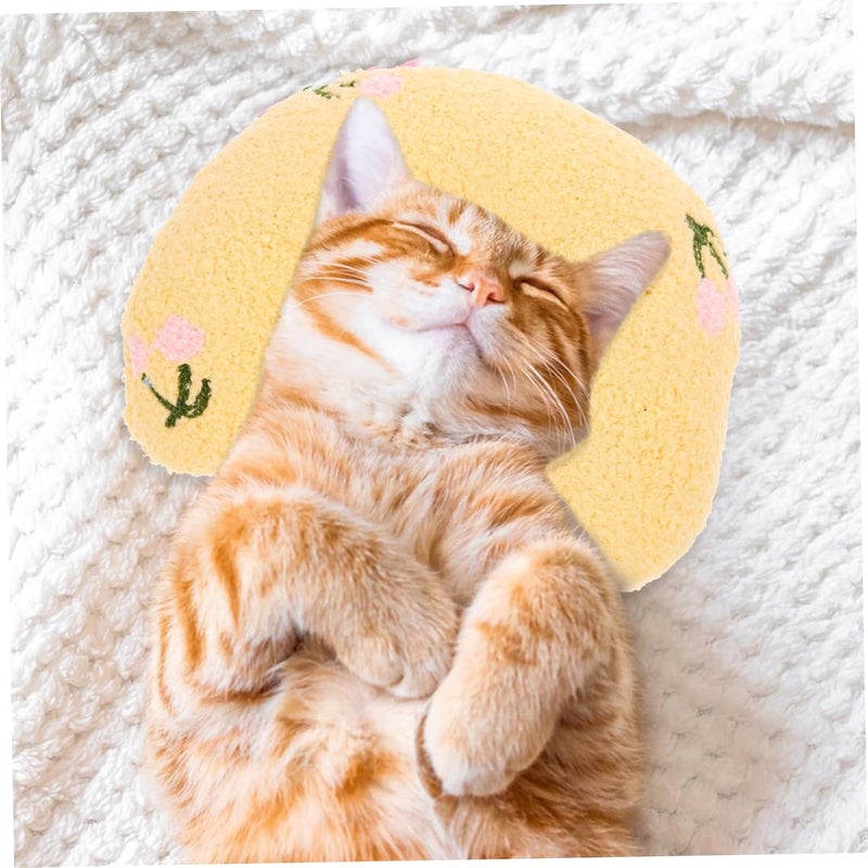 Cat Pillow for Indoor Cat u Shaped Kitten Stuffed Pillow Adorable Cat Pillow Lovely Pet Sleeping Pillow - Image 3