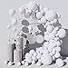 Moukiween 130PCS White Balloons Garland Arch Kit Different Sizes 18 12 10 5 Inch Latex Balloons for Baby Shower Wedding Birthday Party Decorations - Image 3