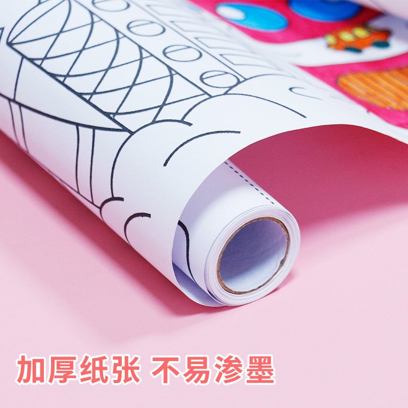 3M Extra-Long Coloring Scroll For Children, Coloring And Doodling Scroll For Kindergarten, Baby'S Handmade Coloring And Doodling Paper - Image 5