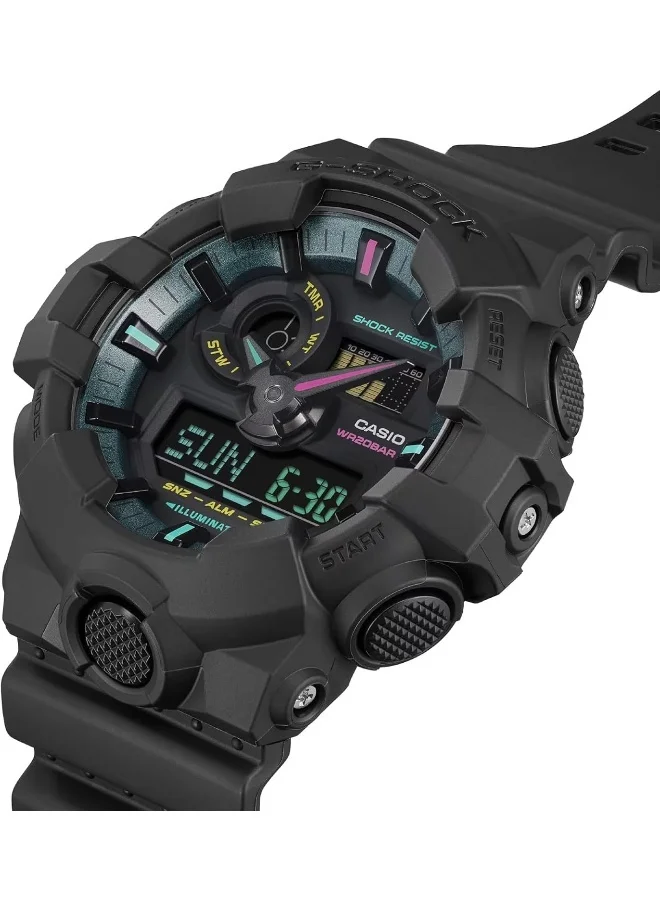 CASIO Watch: Black GA-700MF-1ADR