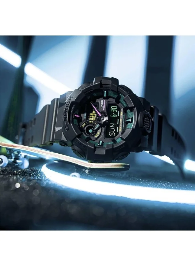 CASIO Watch: Black GA-700MF-1ADR