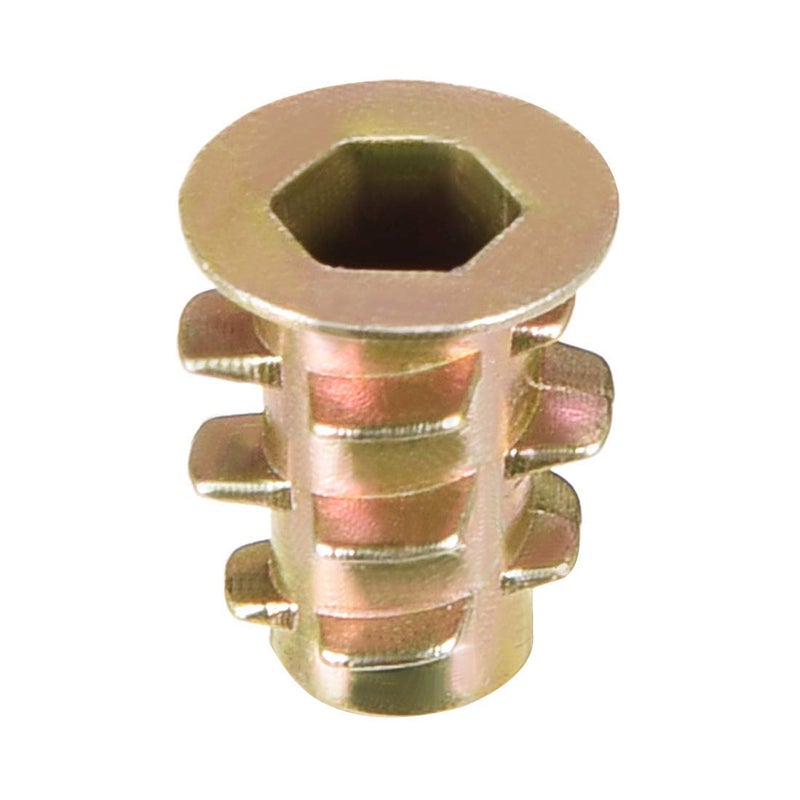 TheMujtaba D-nut, Zinc Plated, Socket Hex Drive Head, Furniture Nut, M5 X 10mm (50) - Image 1