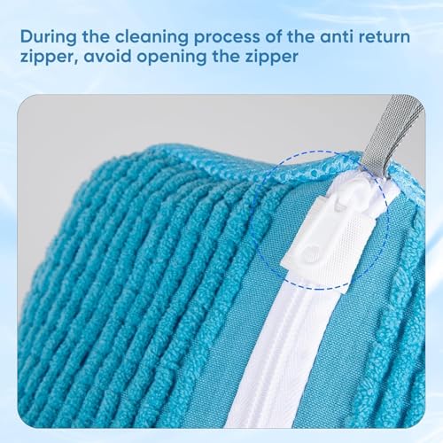 Glivary Shoe washing machine bag, Laundry shoe pouch for washer and dryer, Reusable and Durable Zipper Plush Washing Machine Bag for Sneakers, Delicates and Toys(Laundry Bag) (blue, pack of1) - Image 3