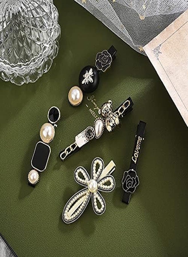 سيميكسيسن دبابيس شعر لامعة مزينة باللؤلؤ من سيمكسن، إكسسوارات شعر ذهبية أنيقة، مجموعة دبابيس شعر صغيرة، دبوس شعر هندسي من الأكريليك على شكل ريشة نجم البحر، مناسب لحفلات الزفاف وأعياد الميلاد والذكرى السنوية - Image 3