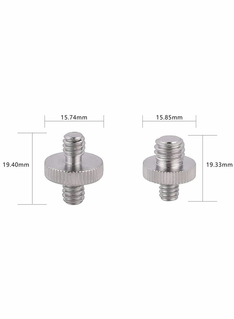 Zikra 6-Pack Tripod Screws for Mount Holders - 1/4" to 1/4" and 1/4" to 3/8" Adapters for Versatile Tripod Compatibility - Image 4