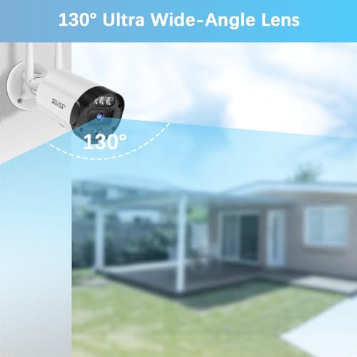 WEILAILIFE 【90 Days Storage】 Outdoor Wireless Security Camera System, Wireless Cameras for Home Security, WiFi Video Surveillance, Home Security Cameras Systems - Image 3