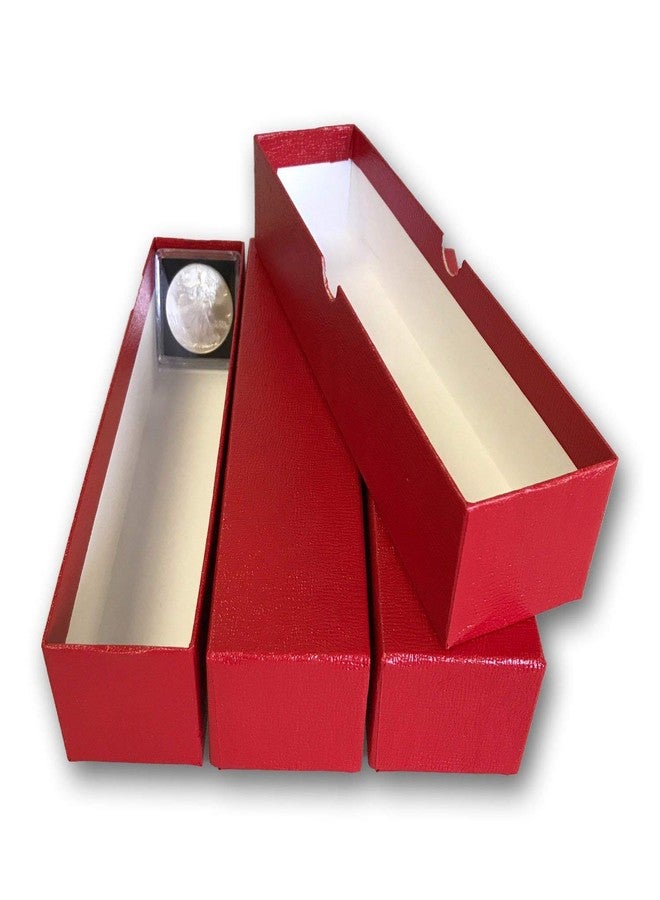 Guardhouse 9" Single Row Storage Box for 2" Paper and Plastic Coin Holders 3 Pack Red - Image 4