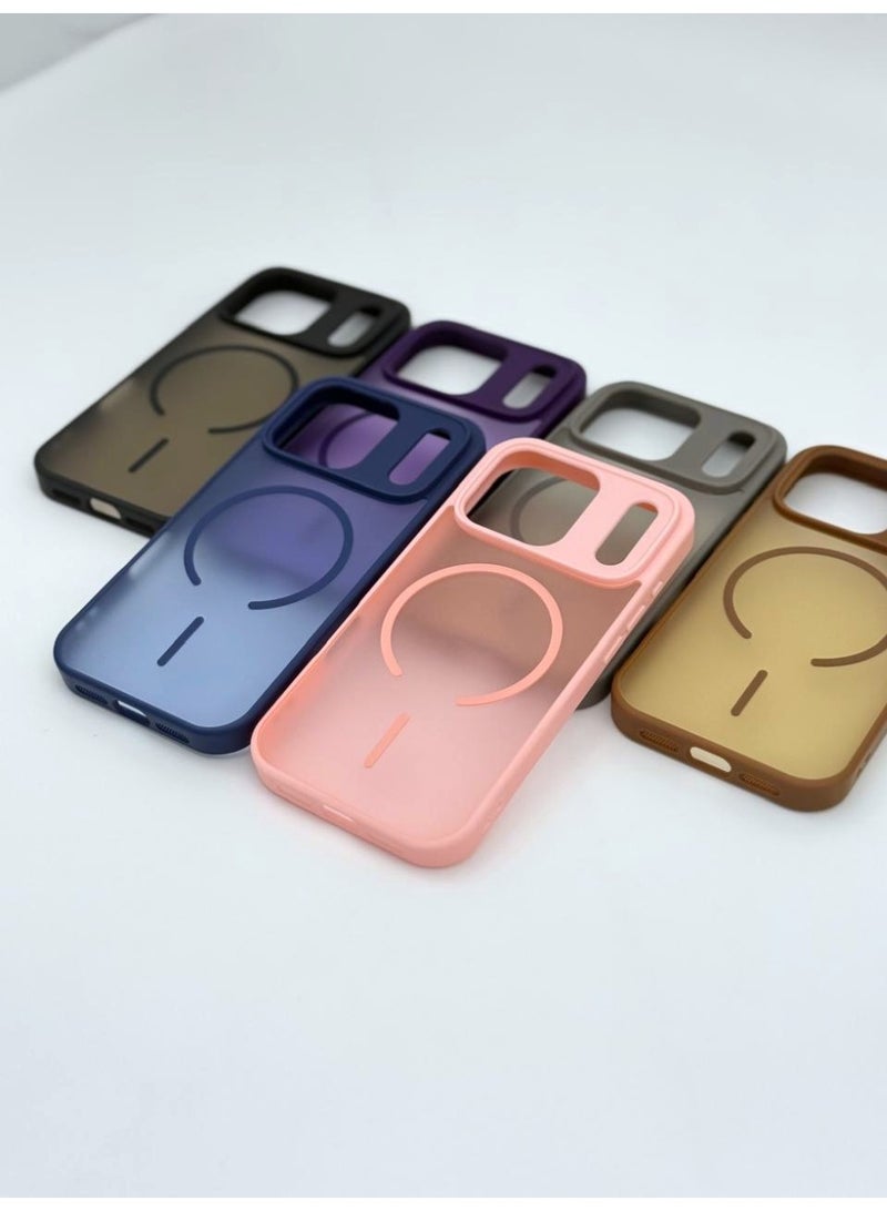general Matte Translucent Magnetic MagSafe-Compatible Phone Case – Shockproof Soft Edge Cover with Camera Protection for iPhone 17 Pro Max - Image 5