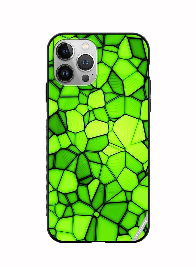 VR CREATIVE Protective Case Cover For Apple iPhone 11 Pro Max Green Abstract Design Multicolour - Image 1