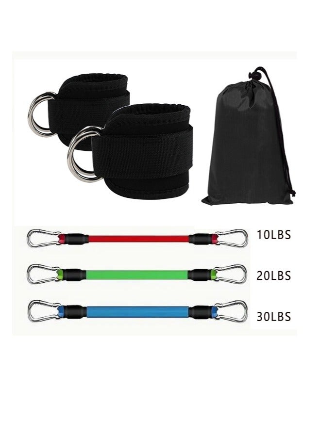 عربست حزام الكاحل لجهاز الكابل، ملحق لف الكاحل بالكابل في صالة الألعاب الرياضية لتمارين الأرداف - Image 1