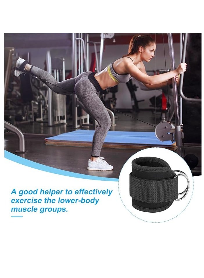 عربست حزام الكاحل لجهاز الكابل، ملحق لف الكاحل بالكابل في صالة الألعاب الرياضية لتمارين الأرداف - Image 3