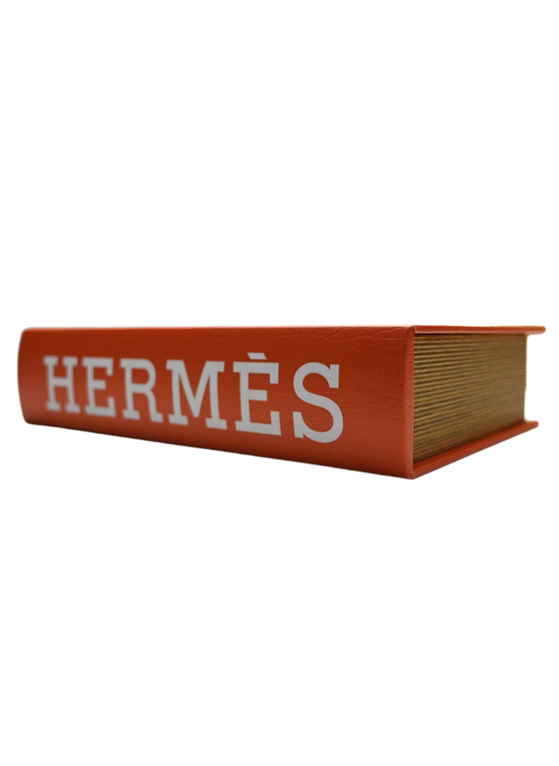 Generic - 3-Piece Set Hermes Fake Book And Storage Box/ Bookshelf Decor/ Stackable Book Decor/ Secret Storage Box Faux Books / Faux Books For Decoration / Decor Books Gift For Friends & Family - Image 1