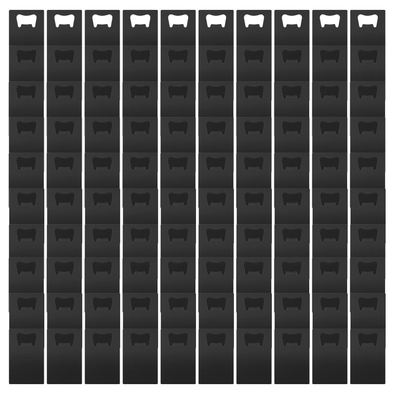 Ohiyoo 100 Pack Credit Card Bottle Opener Metal Card Beer Bottle Openers Poker Playing Card Bottle Openers Wallet Size DIY Bottle Opener for Party Favor Wedding Favor Groomsmen Bridesmaid Gift Black 