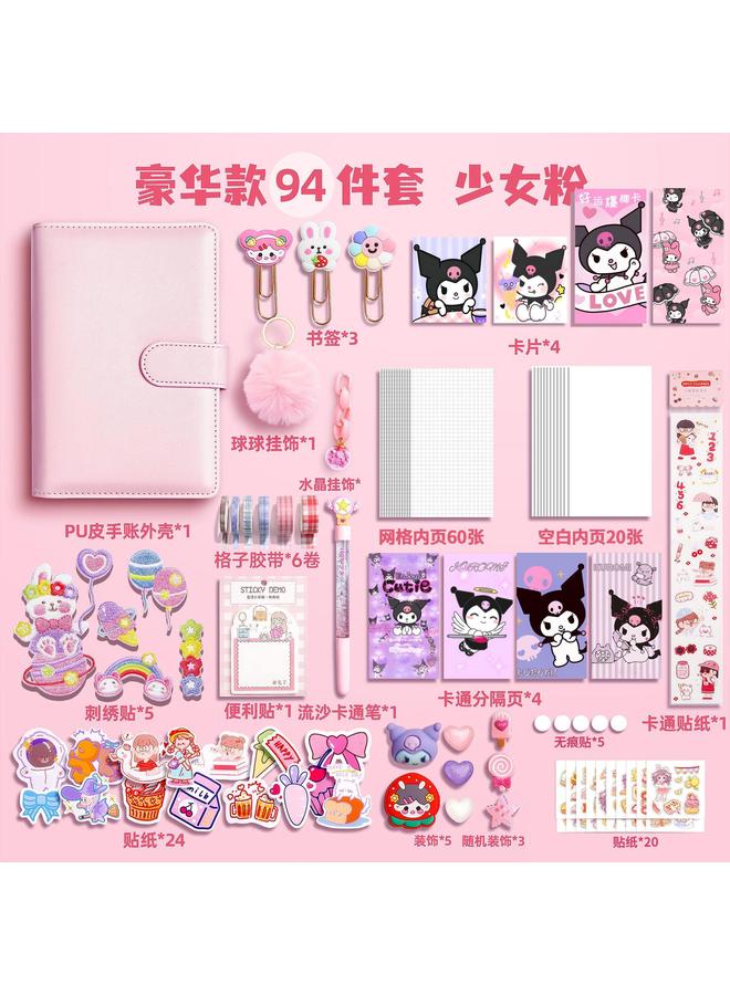 Bluejw 2024 Net Red Hand Book Suit Gift Box Girl Heart Primary School Student Gift Notebook Simple Style Girl Creativity - Image 1