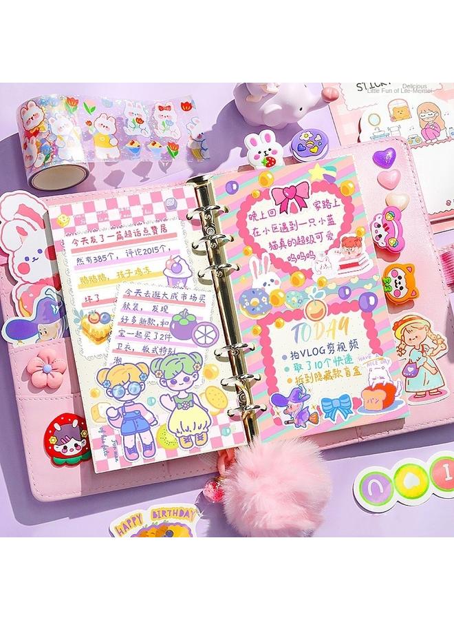 Bluejw 2024 Net Red Hand Book Suit Gift Box Girl Heart Primary School Student Gift Notebook Simple Style Girl Creativity - Image 4