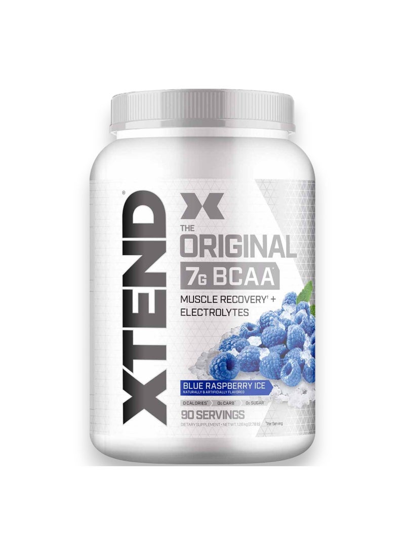 SCIVATION Xtend The Original 7G BCAA Muscle Recovery + Electrolytes, Blue Raspberry Ice Flavour- 90 Servings 