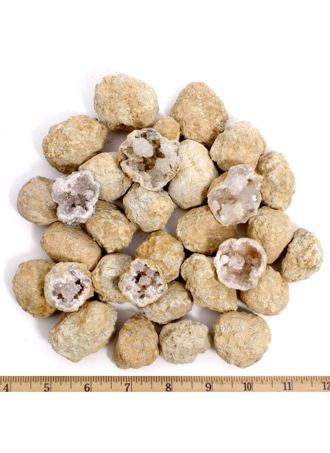Dancing Bear 25 Break Your Own Geodes, (Medium 11.5") 90% Hollow, Crack Open & Discover Amazing Surprise Crystals Inside! Educational Info And Instructions Included, Fun Party Favors & Prizes  - Image 5