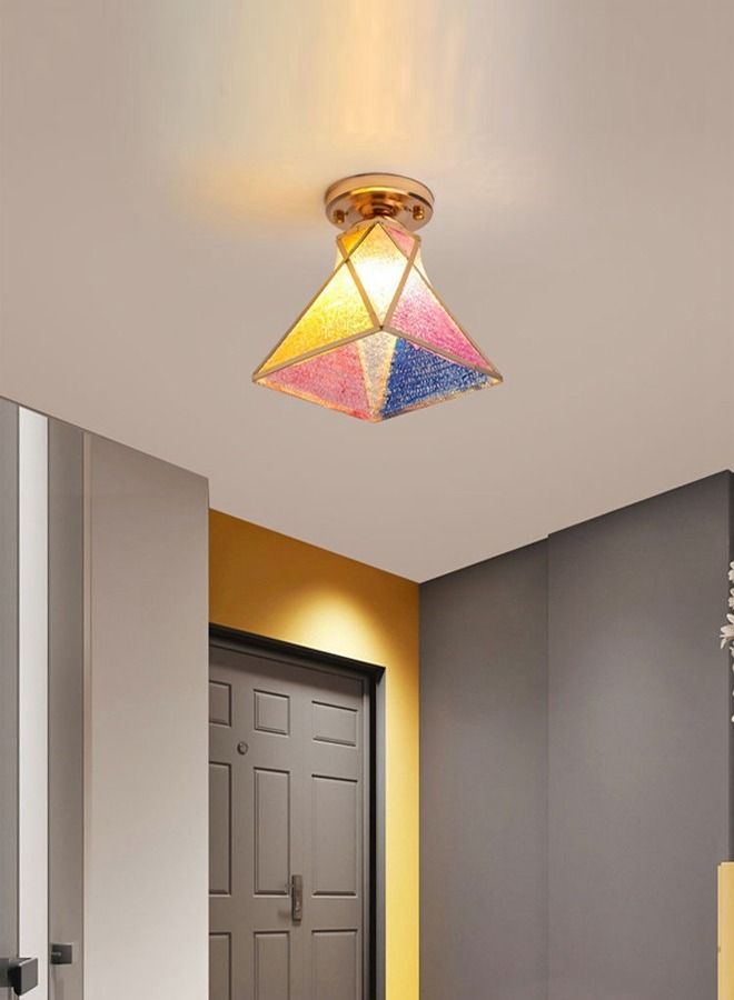 fashionhome مصباح سقف حديدي عصري إبداعي لغرفة المعيشة أو غرفة النوم أو الشرفة أو تركيبات إضاءة السقف  - Image 1