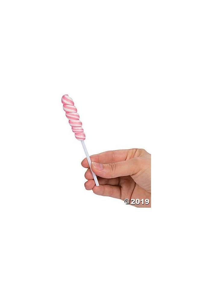 Fun Express Pink Mini Twisty Lollipops - 24 Pack - Image 3