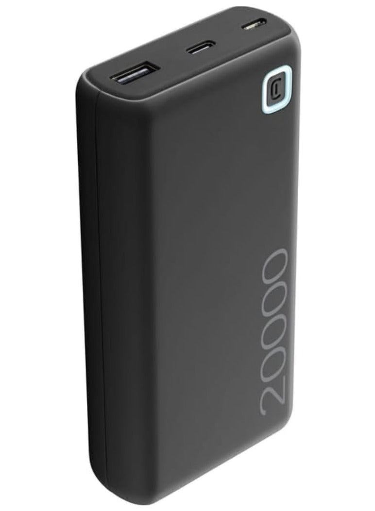 سيلولار لاين يعد بنك الطاقة CELLULARLINE ESSENCE بسعة 20000 مللي أمبير في الساعة مثاليًا لأولئك الذين يحتاجون إلى طاقة احتياطية موثوقة للاستخدام اليومي أو السفر أو حالات الطوارئ. - Image 3