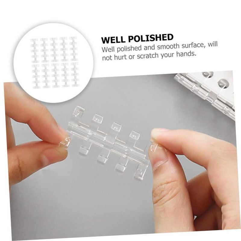 4 Sets Of 5 Hole Loose Leaf Binder Clips Scrapbook Rings For Office Home School Use 20 Pieces Each - Image 5