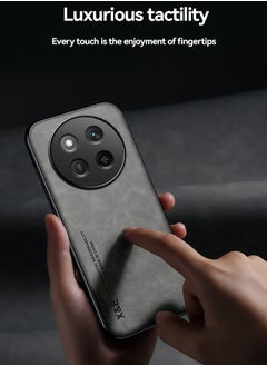 ICARLUS Case for Honor X9c 5G Cover Bumper Built-in Metal Plate Light Grey  - Image 4