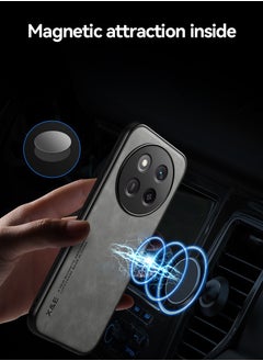ICARLUS Case for Honor X9c 5G Cover Bumper Built-in Metal Plate Light Grey  - Image 5